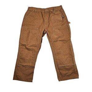 Carhartt Double Knee Work Pants 36x27 Brown Men's Vtg